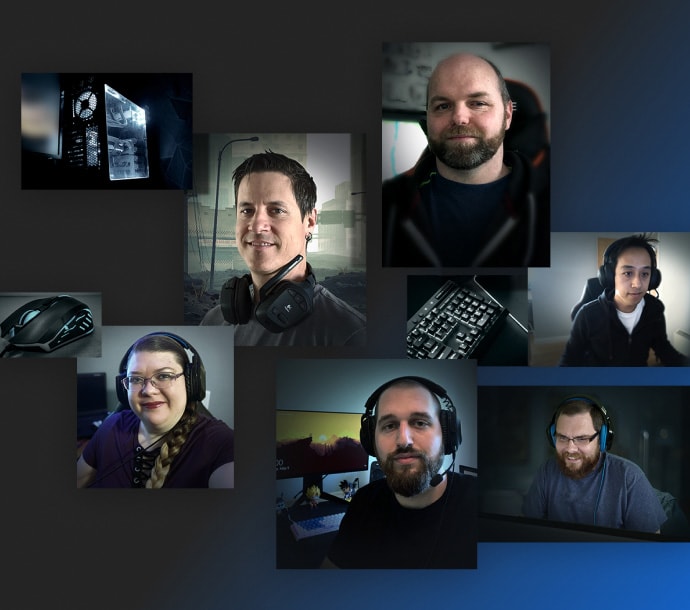 Collage di giocatori che utilizzano Norton 360 for Gamers.