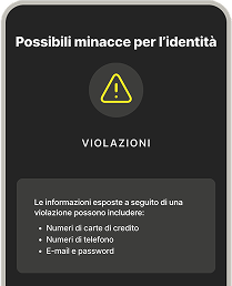 Immagine - Possibili minacce per l’identità.